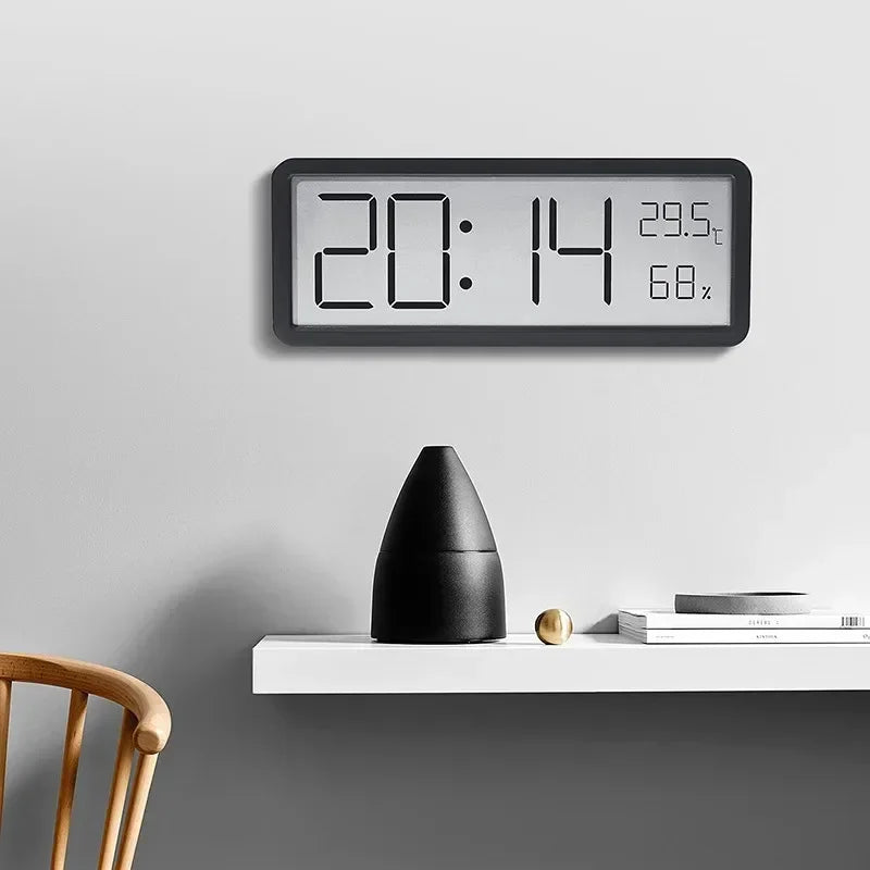 LCD Digital Wall Clock Display