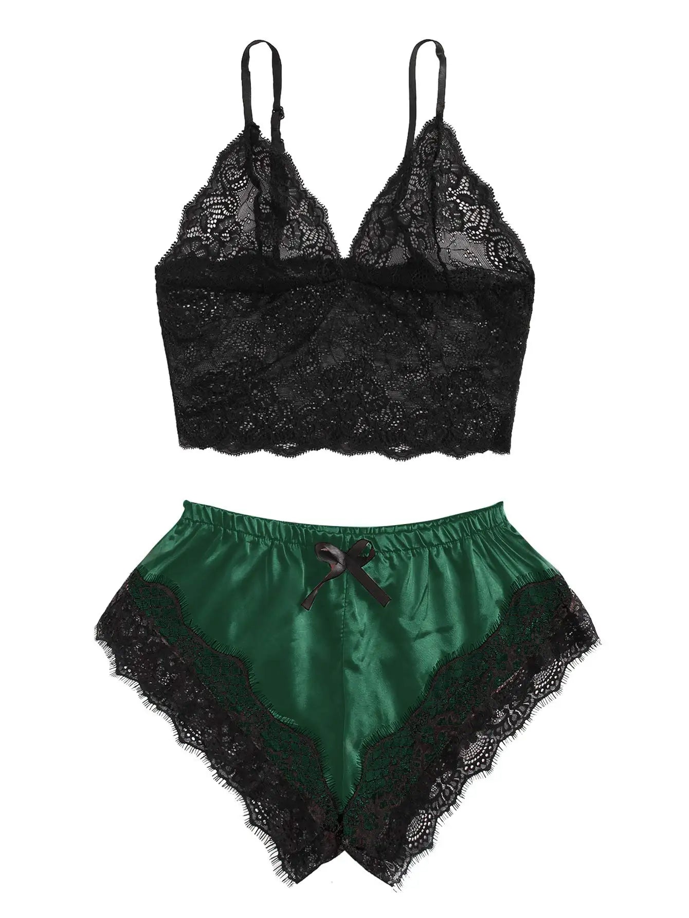 Women's Lace Lingerie Sleepwear Set