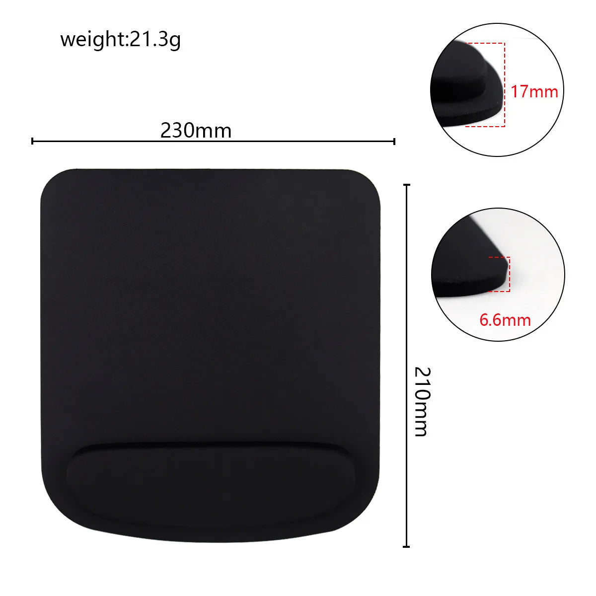 Ashiboogoole Ergonomic Mouse Pad with Wrist Rest