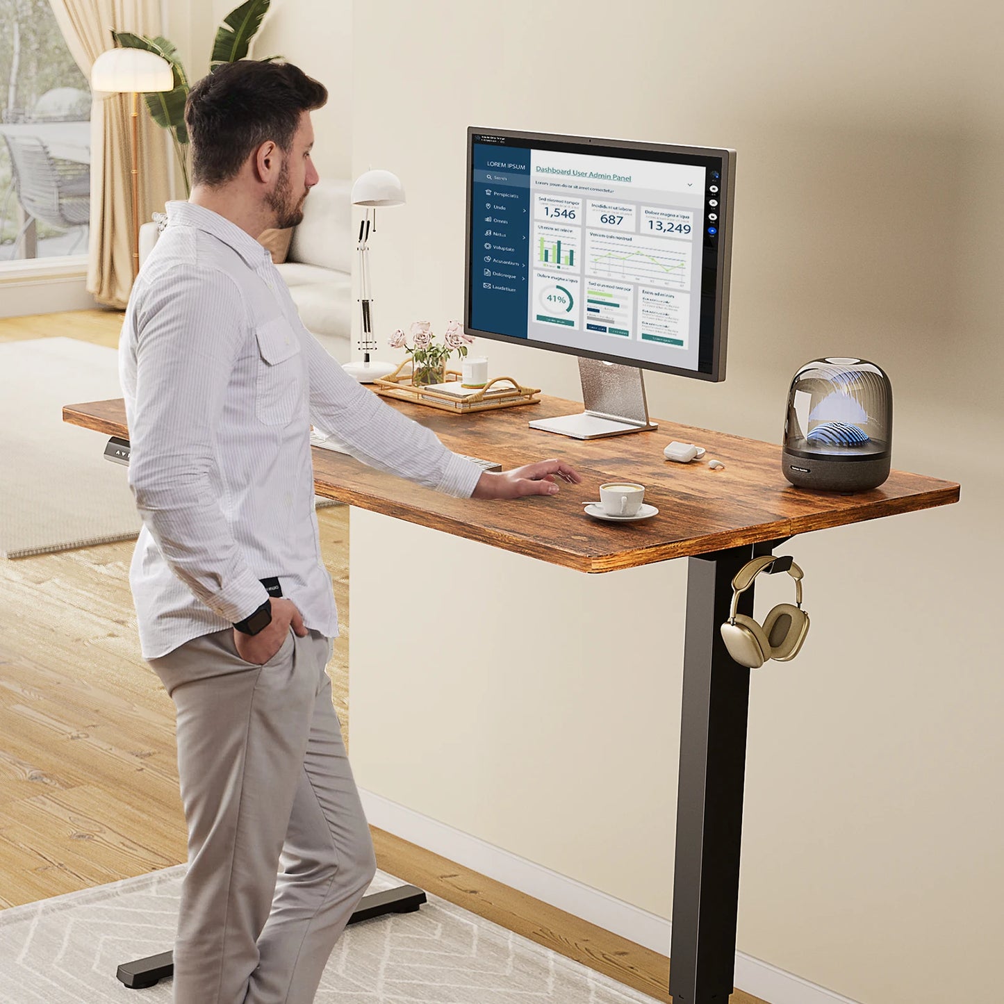 JHK 63x24" Electric Standing Desk