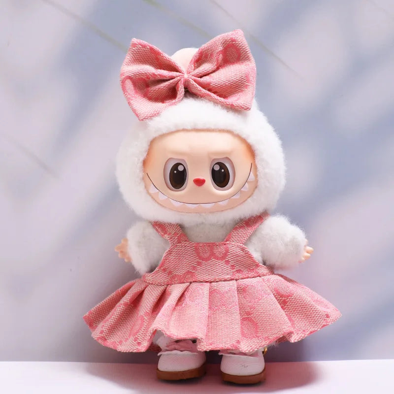 Labubu Designer Plaid Dress Set