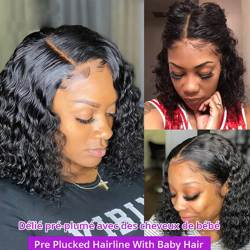 Deep Wave Bob Lace Wig