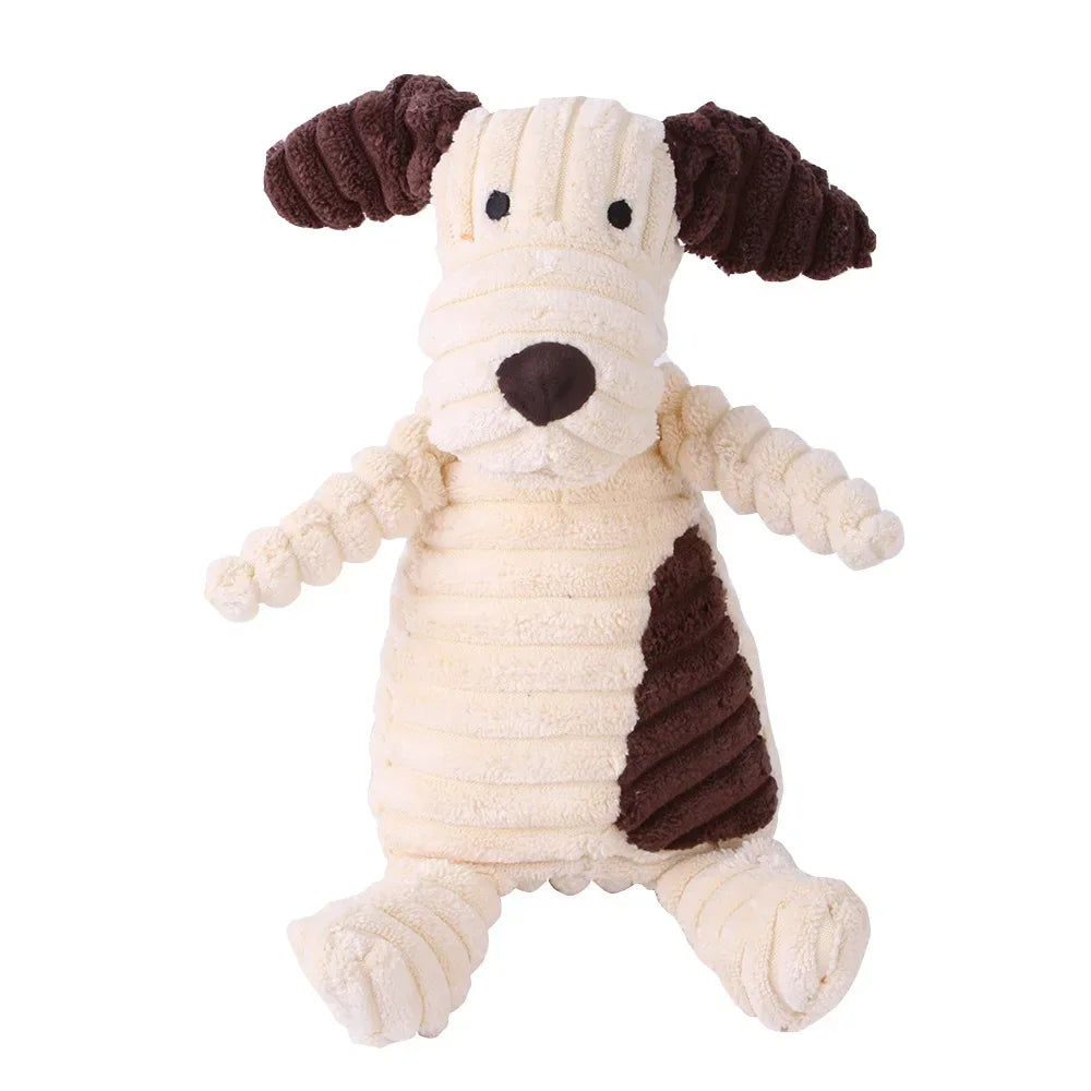Corduroy Animal Dog Toy