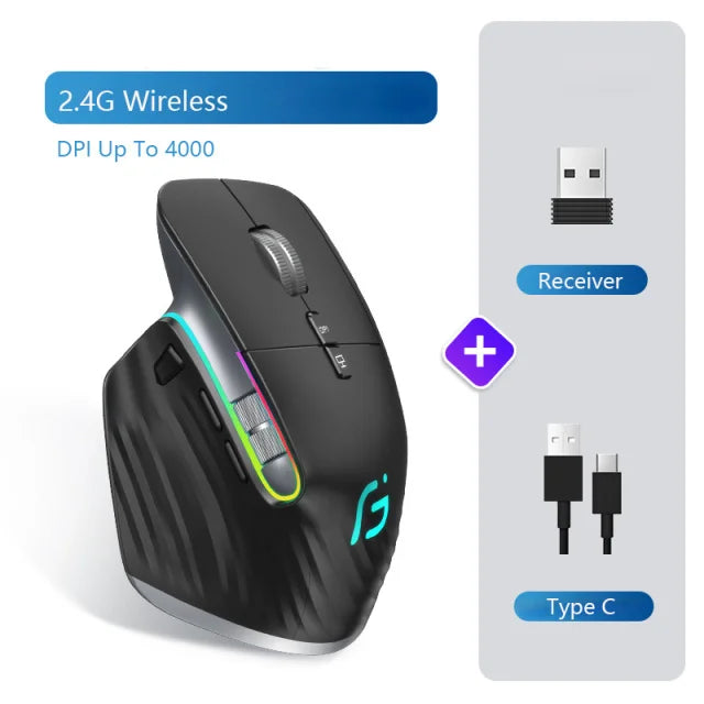 JOMAA RGB Bluetooth Wireless Mouse