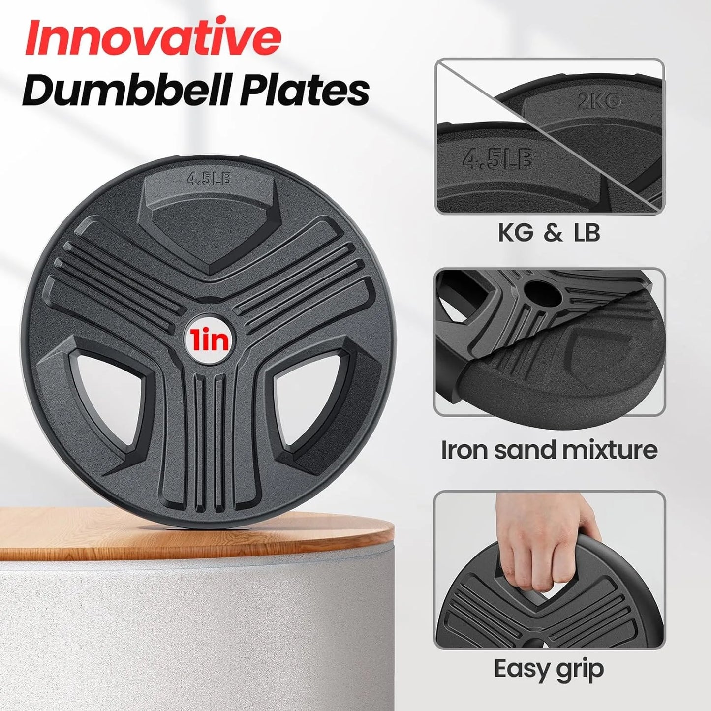 4-in-1 Adjustable Dumbbell Set