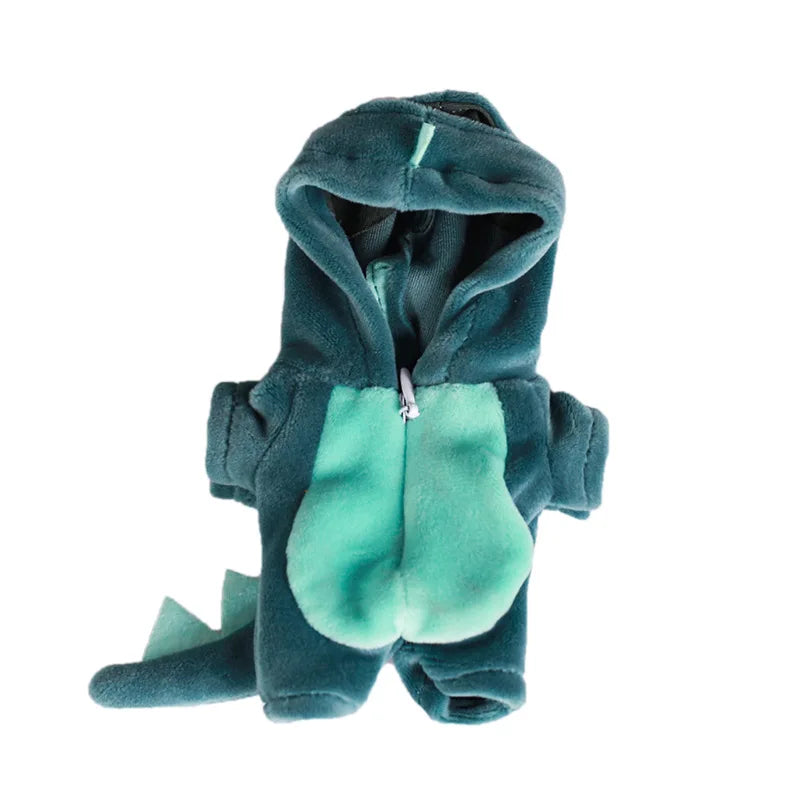 Labubu Plush Dinosaur Doll Clothes Set