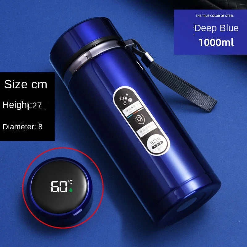 LED Display Stainless Steel Water Bottle