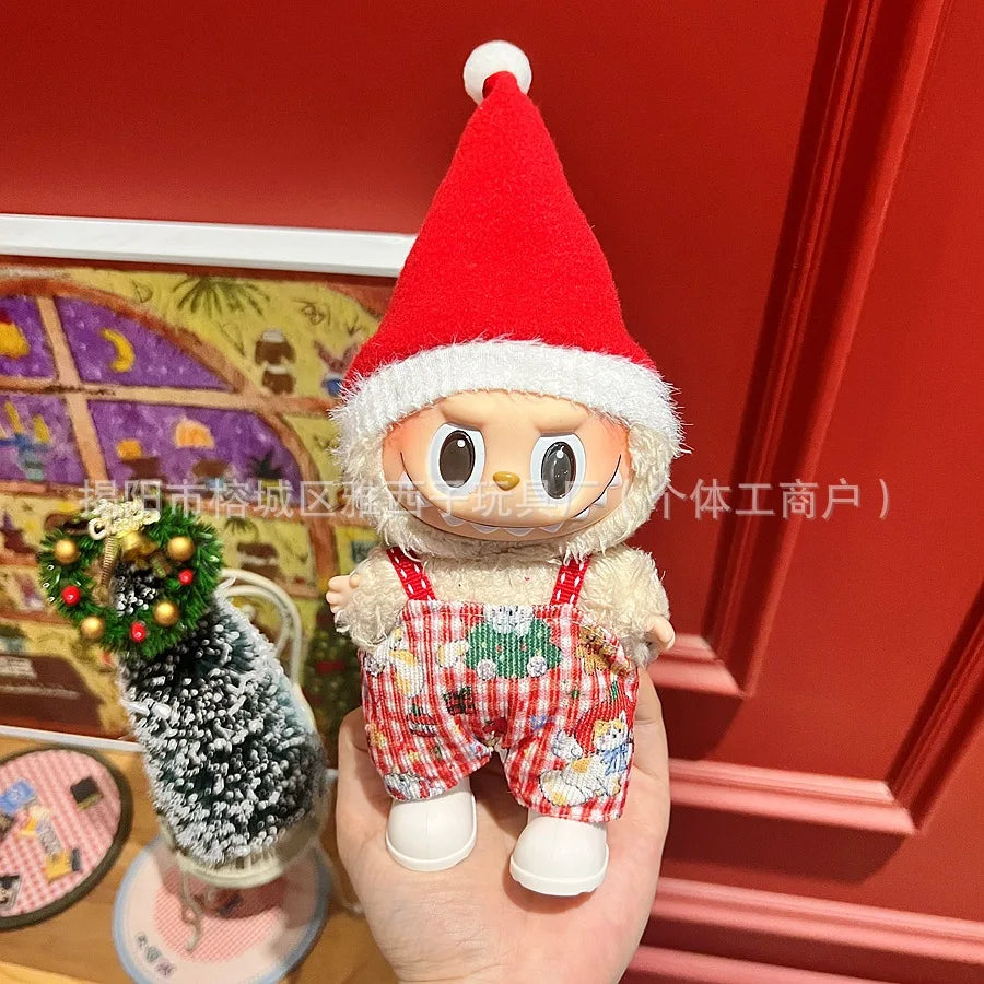Labubu Santa & Snowman Outfit
