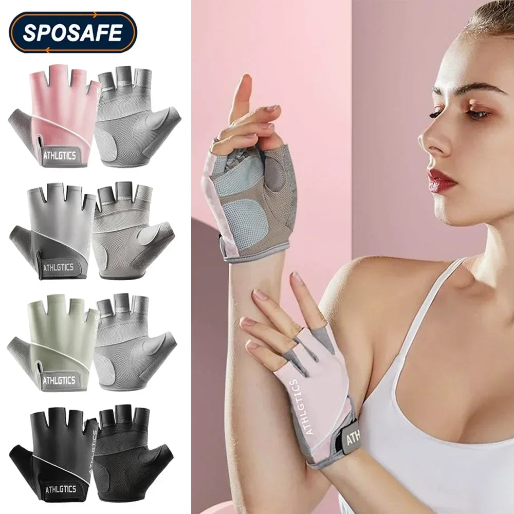 Breathable Fingerless Gym Gloves