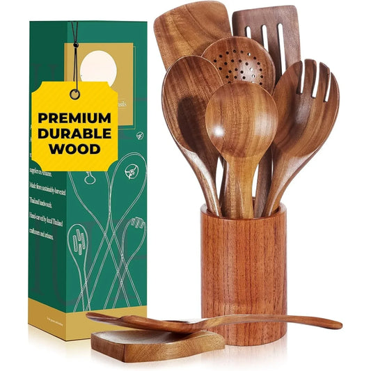 Nonstick Safe Wooden Spatulas