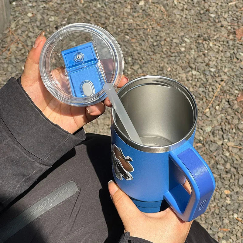 Tyeso 40oz With Handle Straw Tumbler