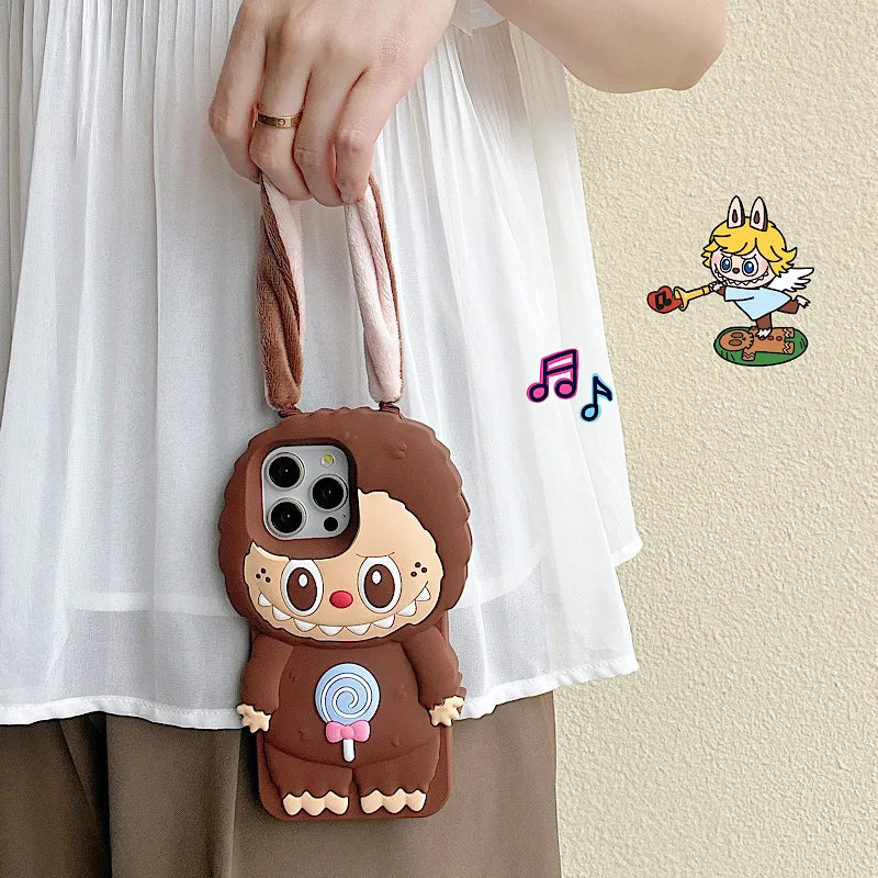 3D Plush Ear Pulling iPhone Case