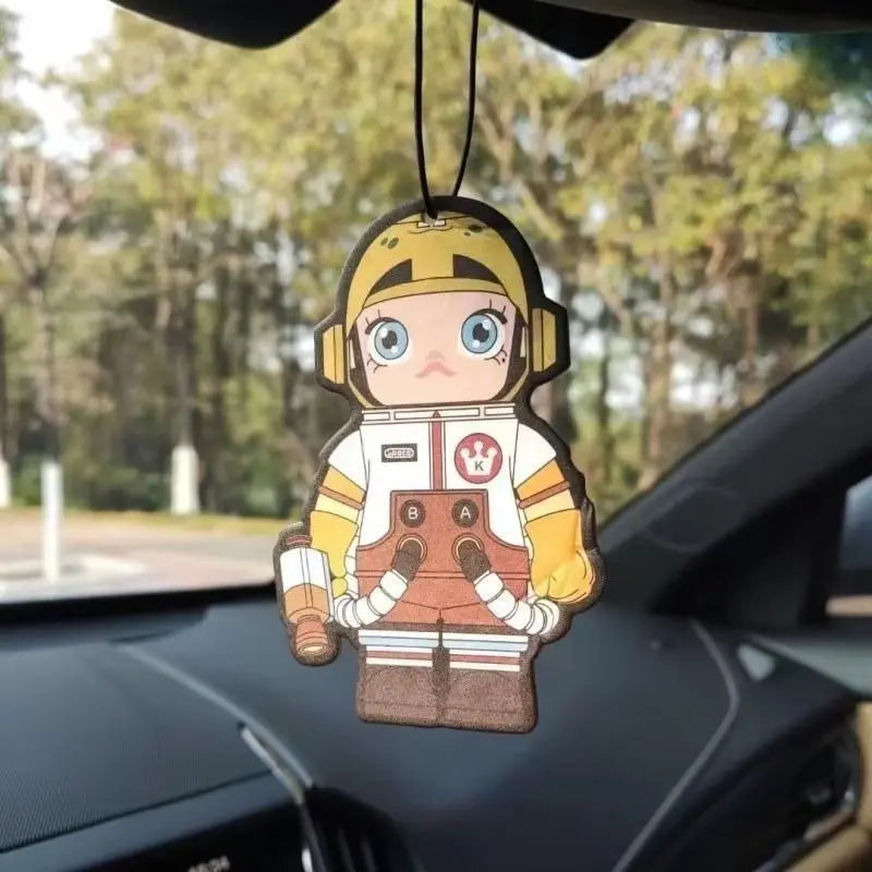 Labubu Cartoon Car Air Freshener Pendant