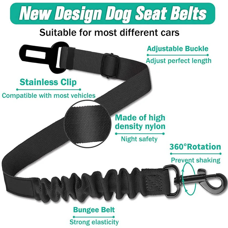 Adjustable Dog Car Seat Harness