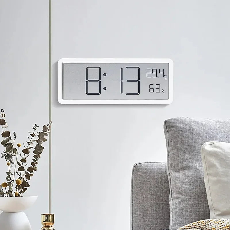 LCD Digital Wall Clock Display