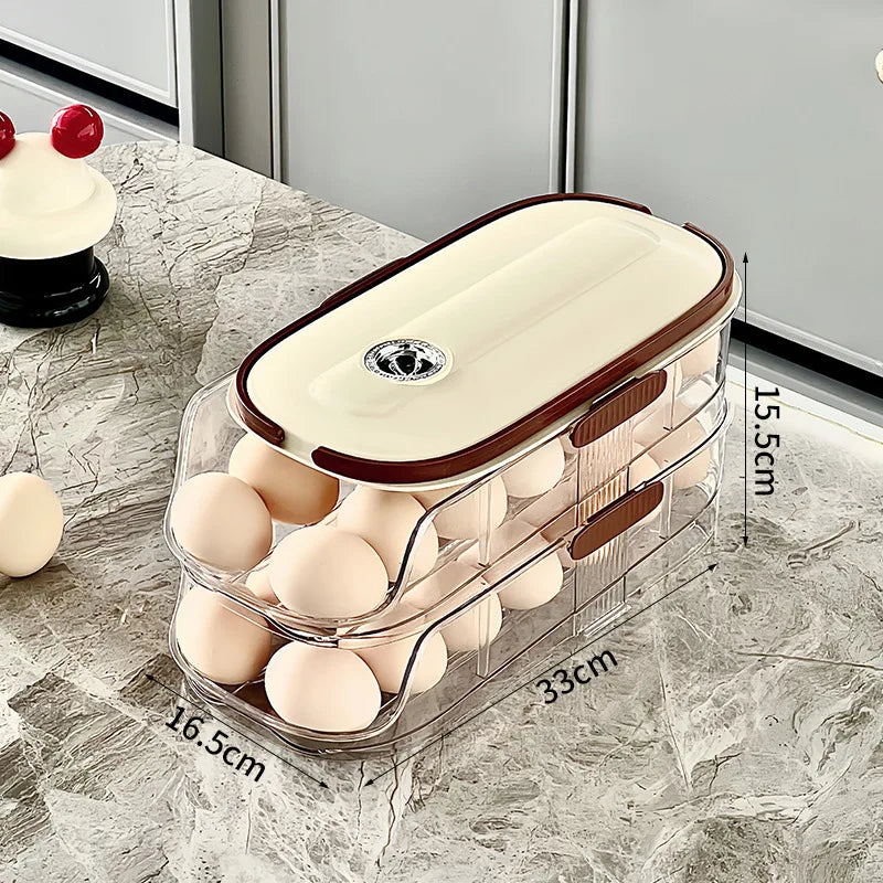Multi-Layer Rolling Egg Storage