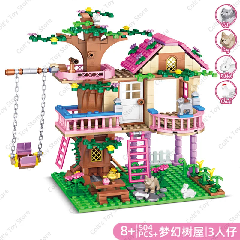 Girls Tree House Blocks