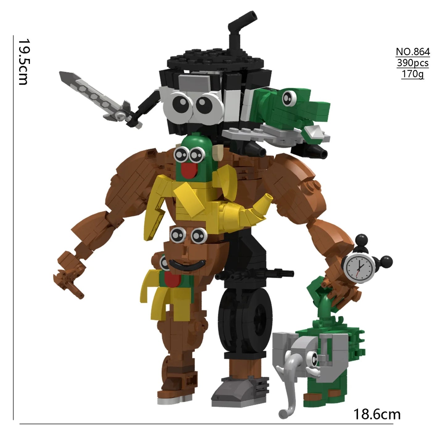 Italian Brainrot Bricks Figures