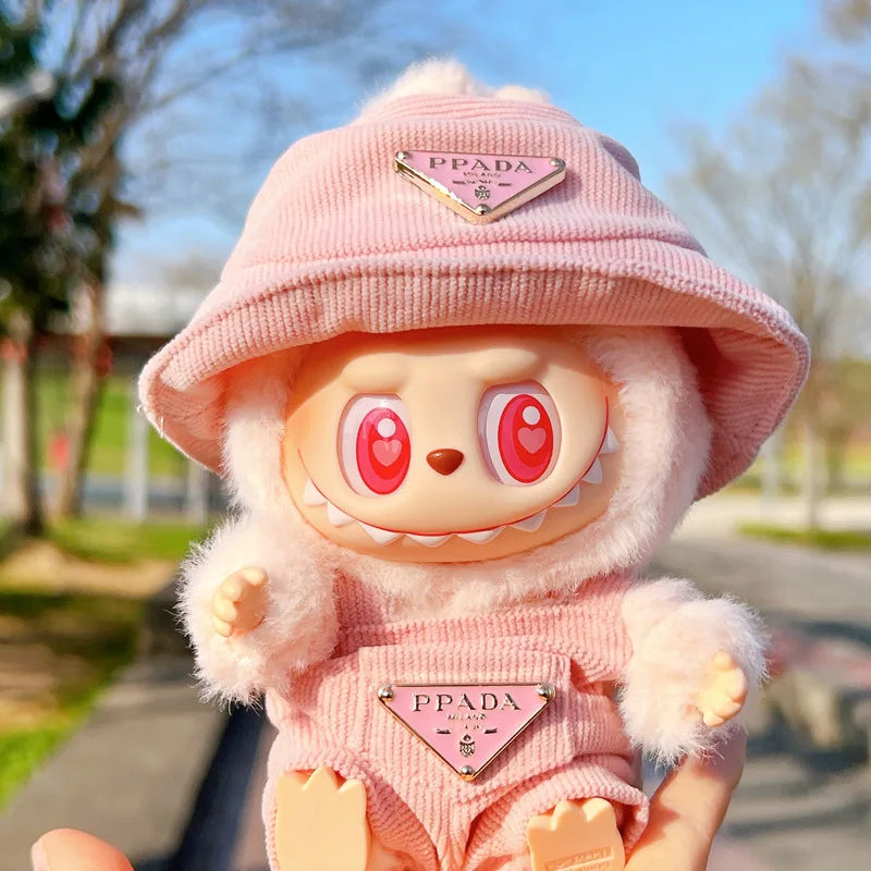 MINISO Labubu Corduroy Doll Outfit Set
