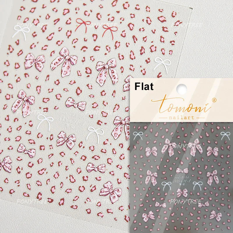 Bowknot 3D Nail Art Stickers