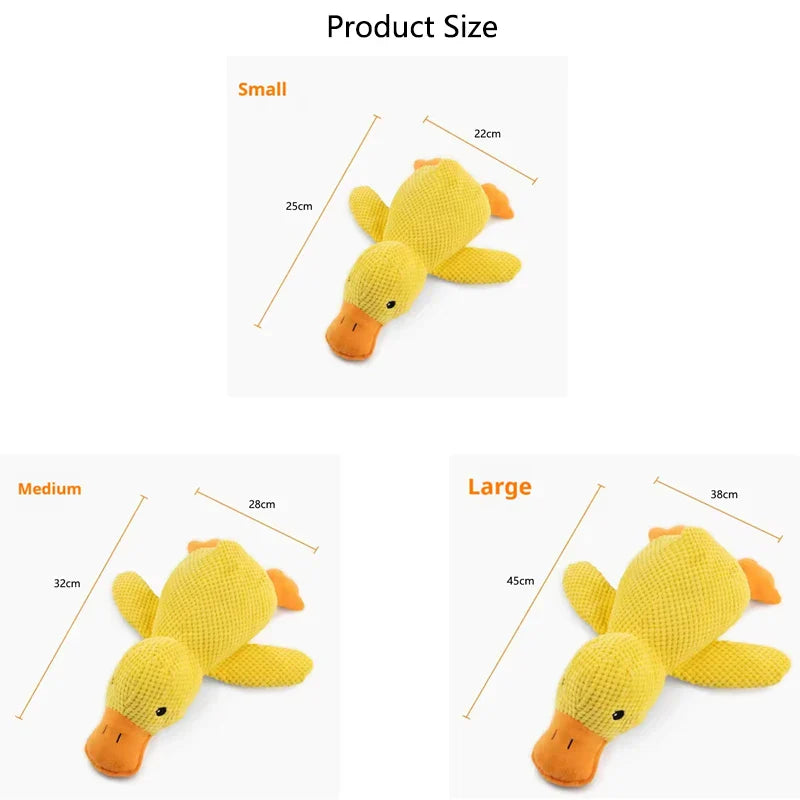 Plush Calming Duck Dog Toy
