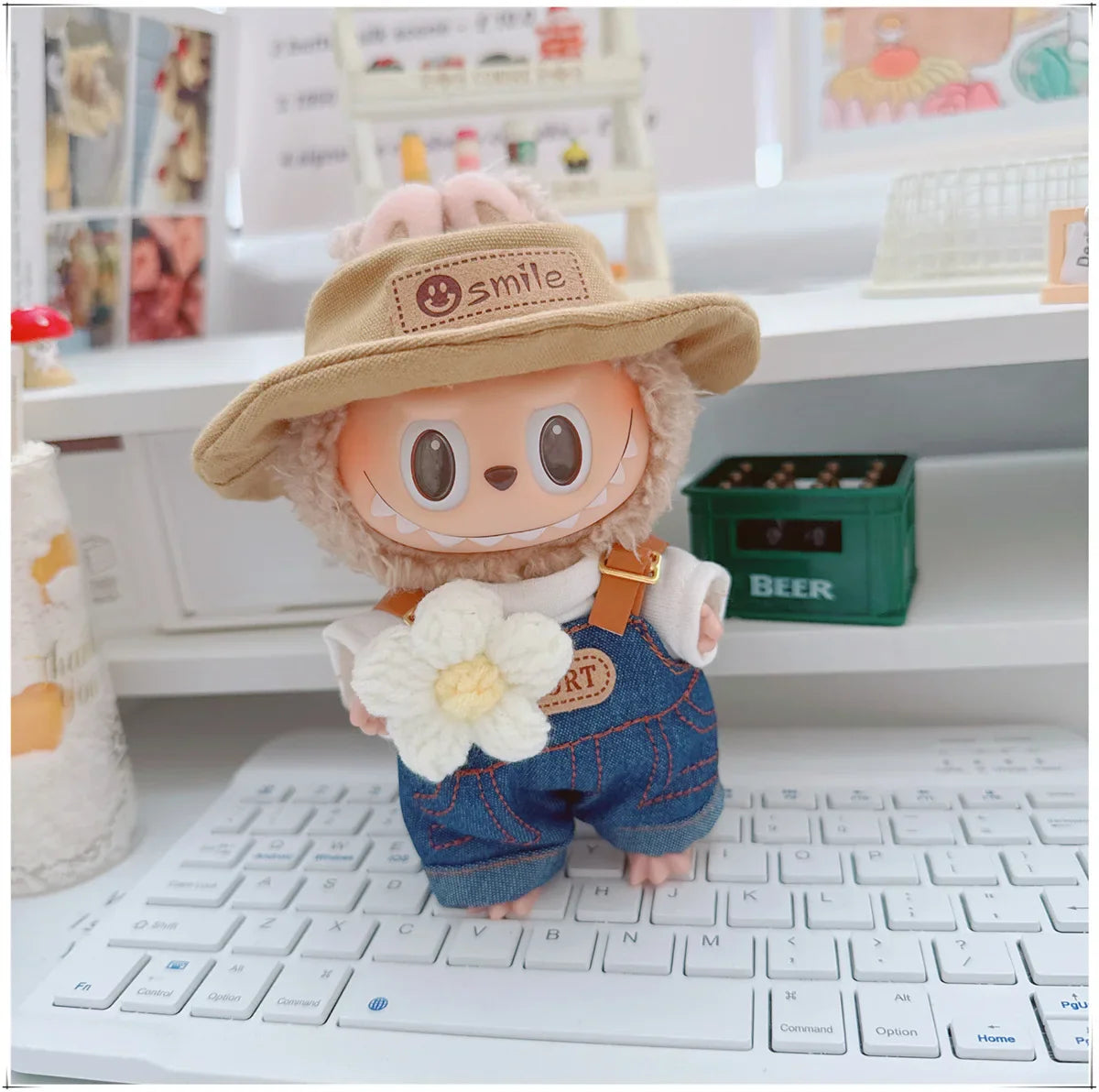 Labubu Denim Hoodie Outfit Set