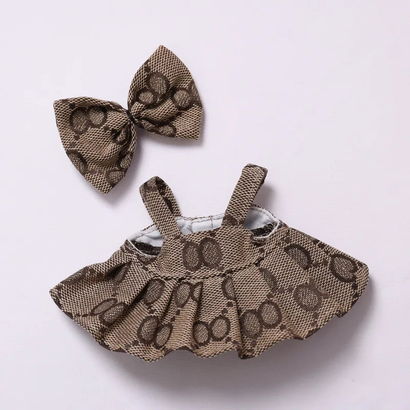 Labubu Designer Plaid Dress Set