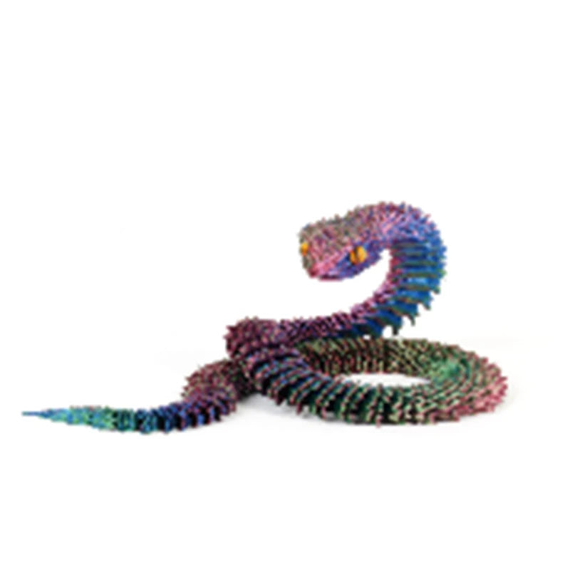 3D Printed Colorful Snake