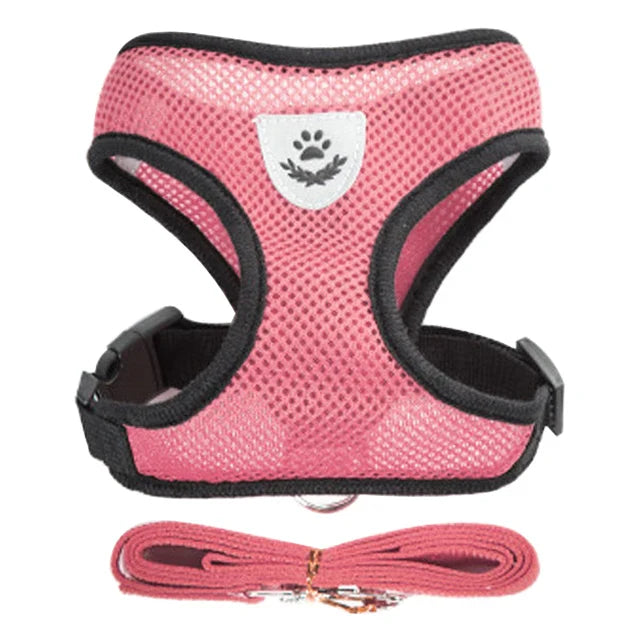 Adjustable Cat Dog Harness Set