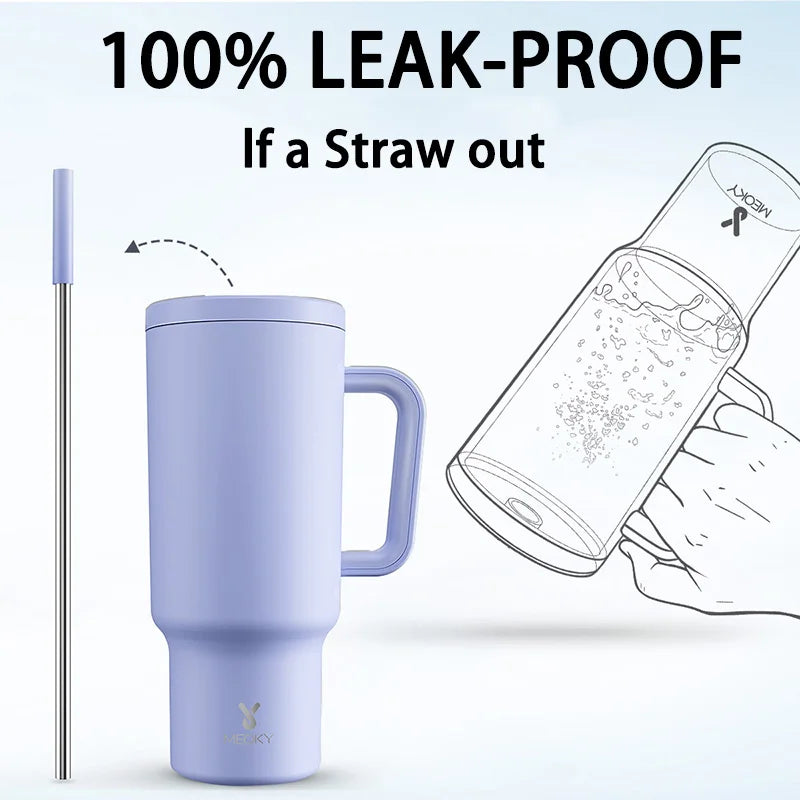Meoky 40oz Stainless Steel Tumbler
