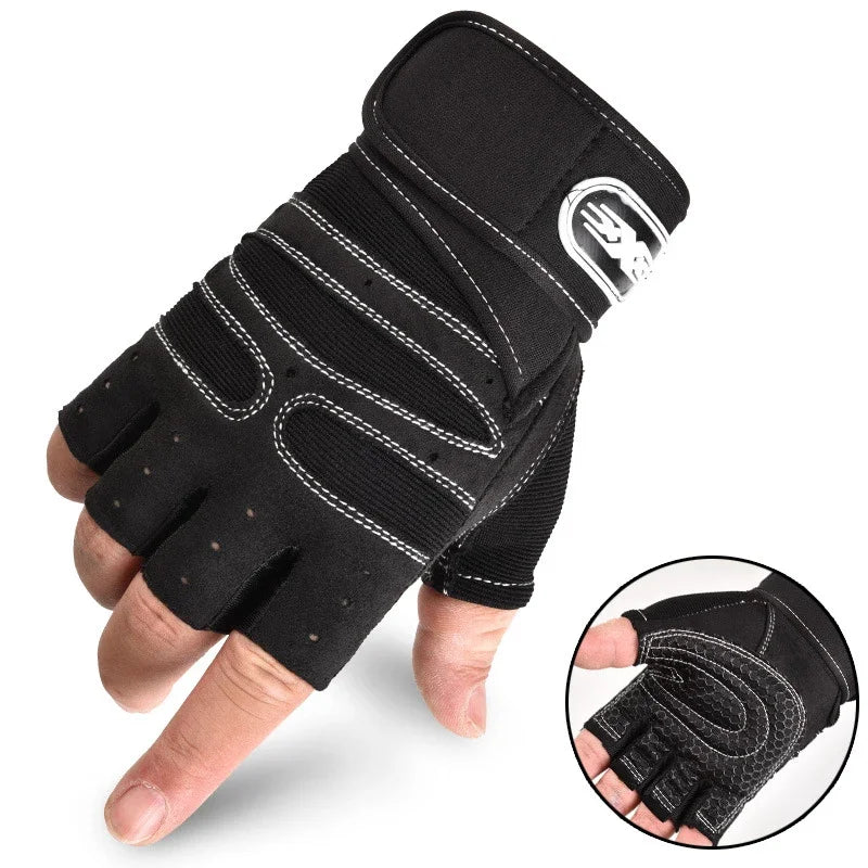 Long Wrist Fingerless Sport Gloves