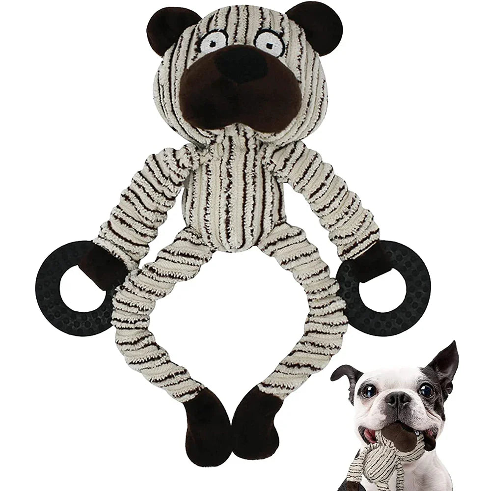 Plush Monkey Puppy Chew Toy