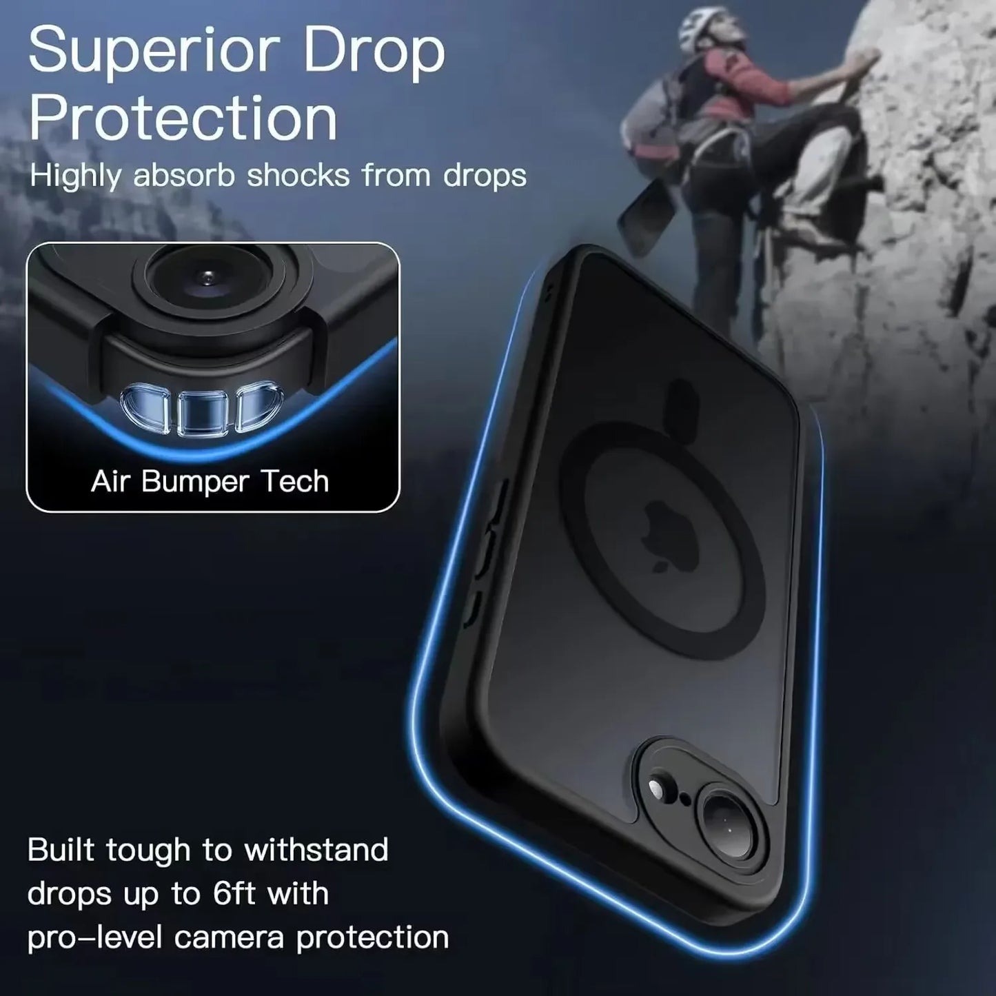 Luxury Matte Clear iPhone Case