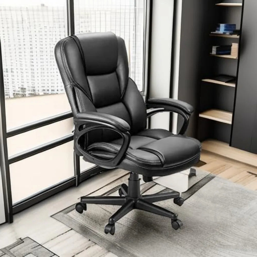 High-Back PU Leather Office Chair