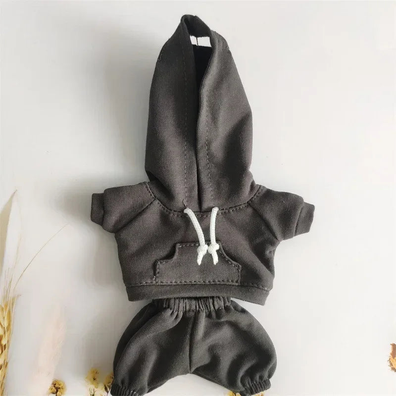 17cm Labubu Hoodie Outfit Set