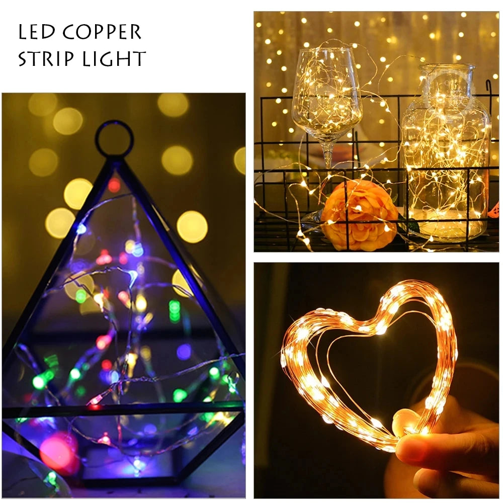 Copper Wire LED String Lights