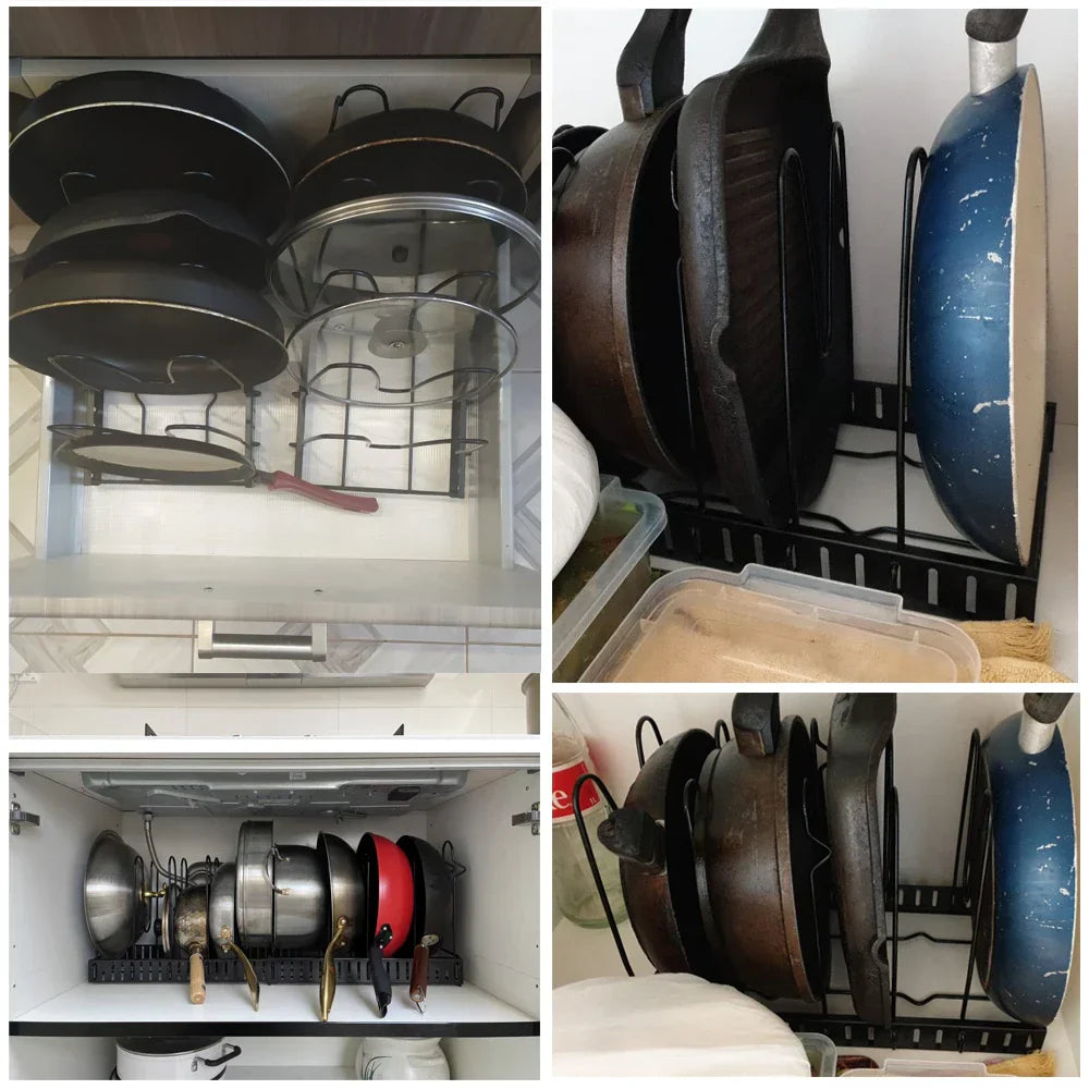 Adjustable Cookware Storage Rack