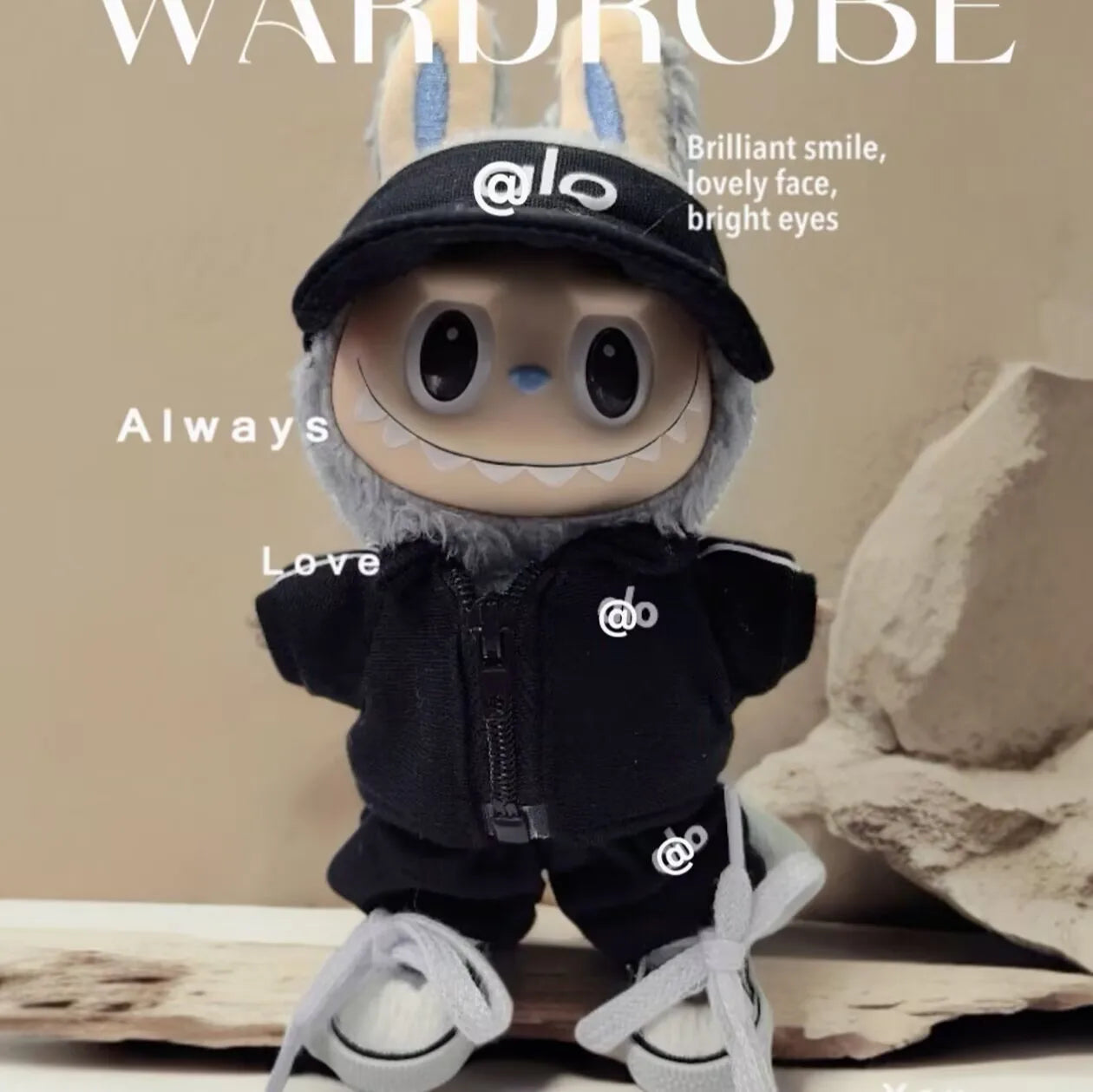 POP MART Labubu Doll 17cm Designer Outfit Set