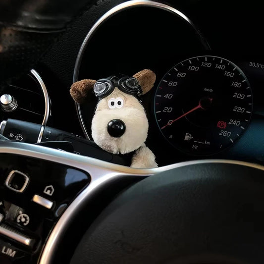 Plush Puppy Car Wiper Ornament