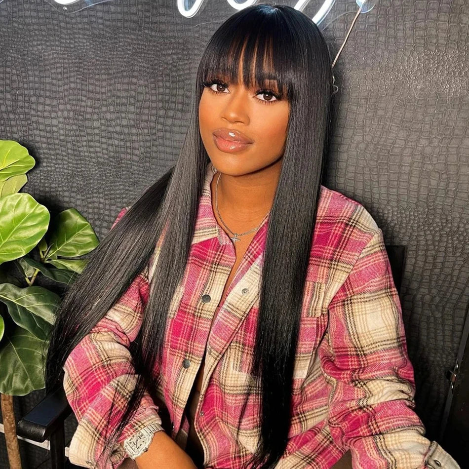 Silky Straight Human Hair Wig