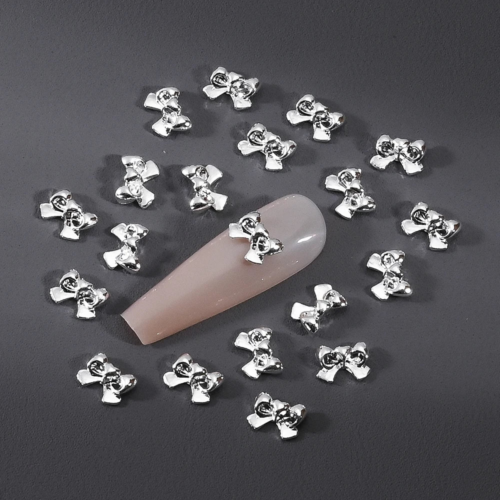 Gold/Silver Butterfly Nail Charms