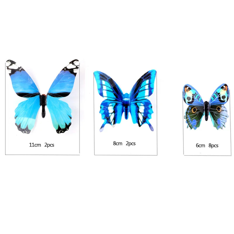 SHISHI 3D Luminous Butterfly Stickers