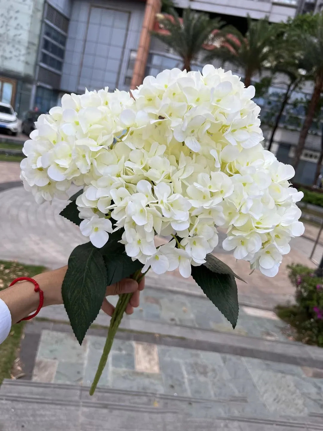 Large White Pink Hydrangea Bouquet