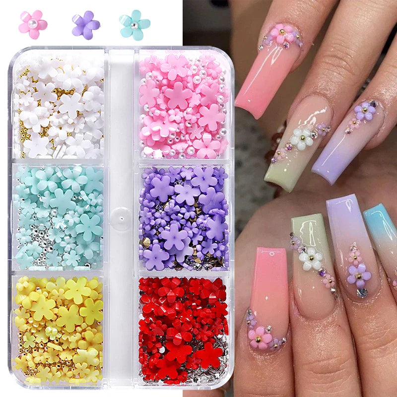 6Grids 3D Nail Art Decorations