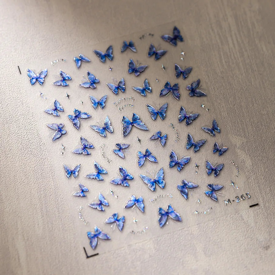 5D Spider Web Nail Sticker