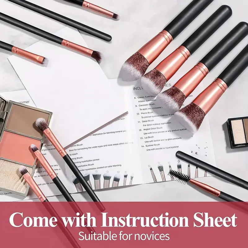 3/14/16PCS Professional Makeup Brush Set