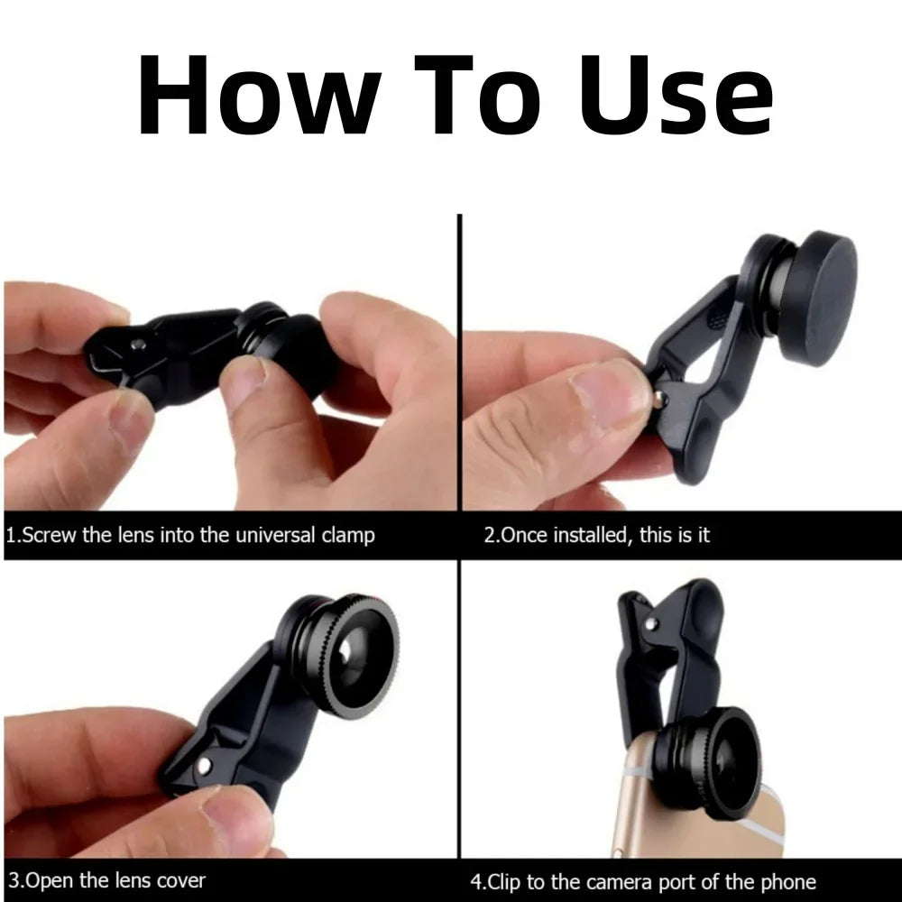 3-in-1 Fisheye Phone Lens