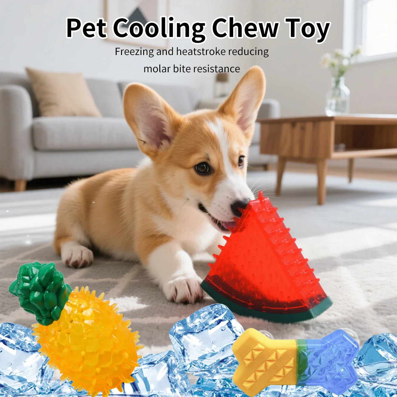 Pet Cooling Fruit Chew Toy