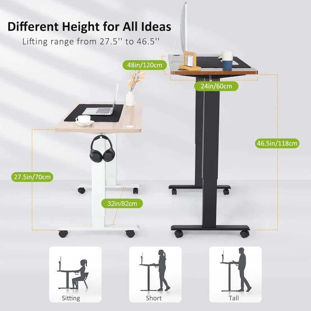 HUANZHUANG 48x24 Inch Electric Standing Desk