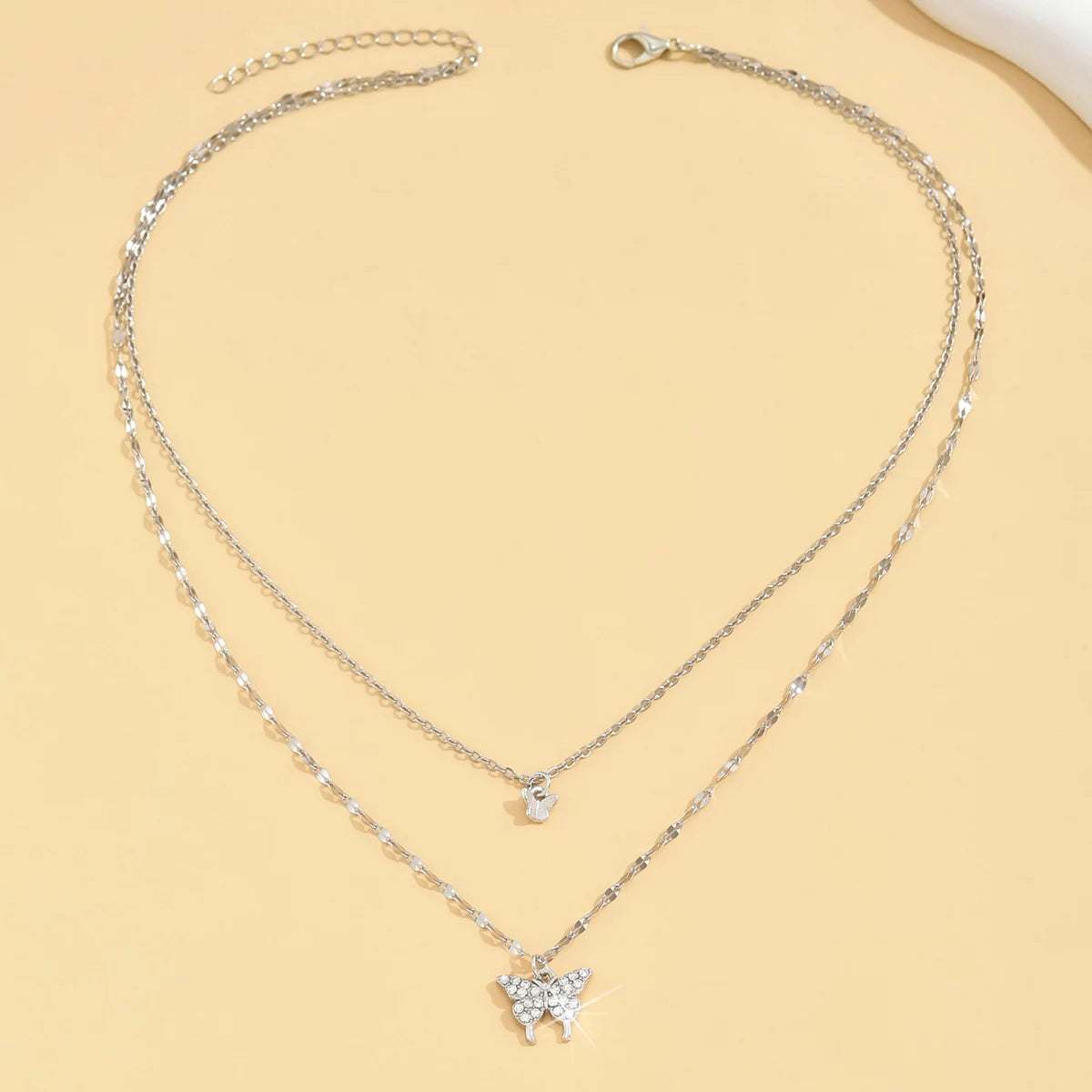 Sparkling Double Layer Necklace